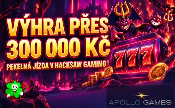 Výhra přes 300 tis. Kč v Apollo Games