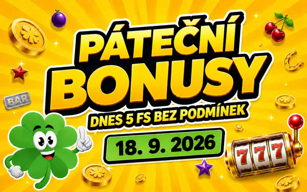 Free spiny a bonusy dnes 18-9-2026