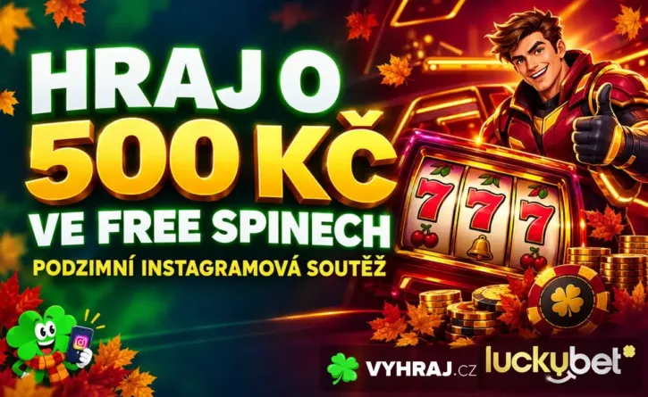 Vyhraj podíl z 500 Kč ve free spinech v Luckybet
