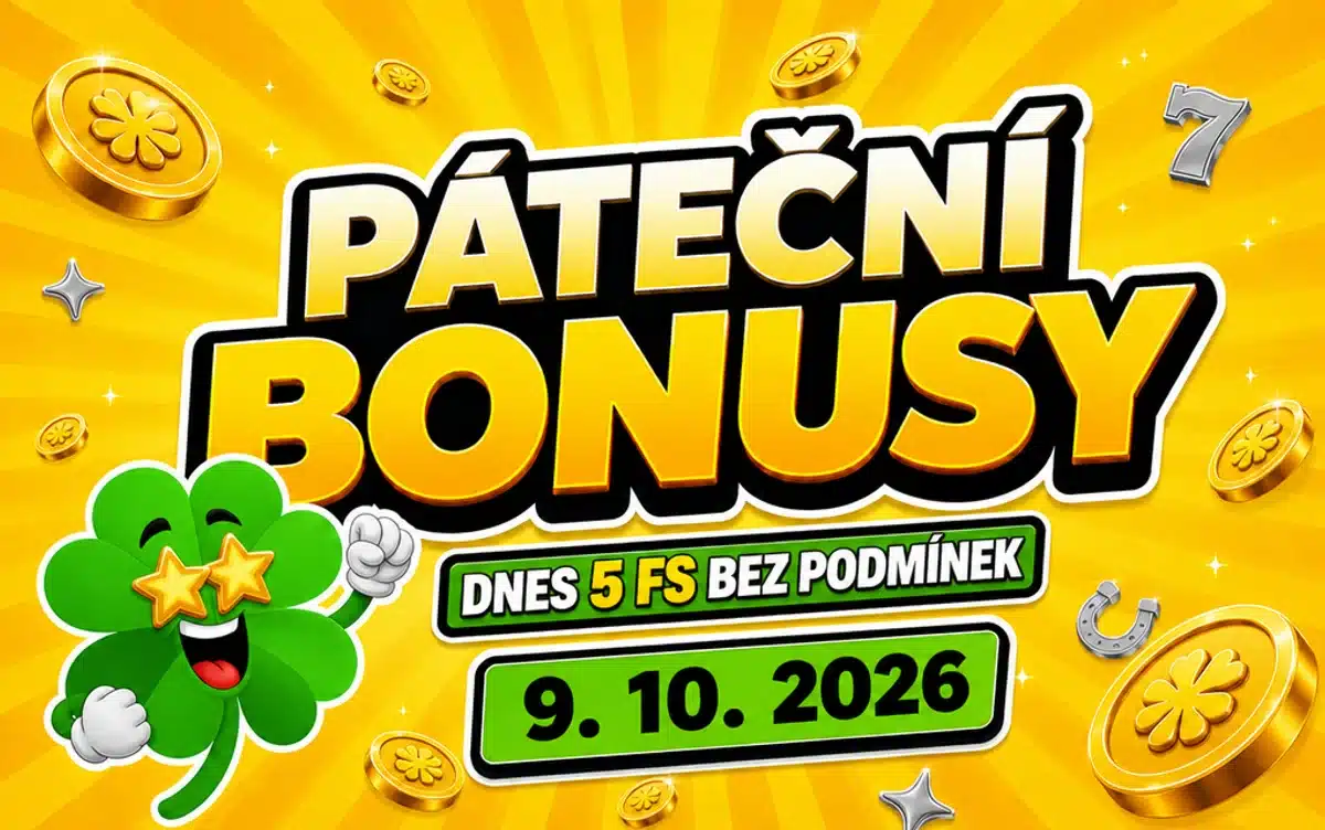 Free spiny a bonusy dnes 9-10-2026